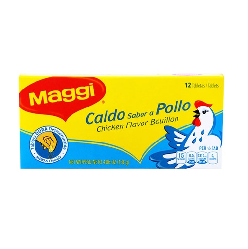 Caja 12 pastillas sabor a pollo